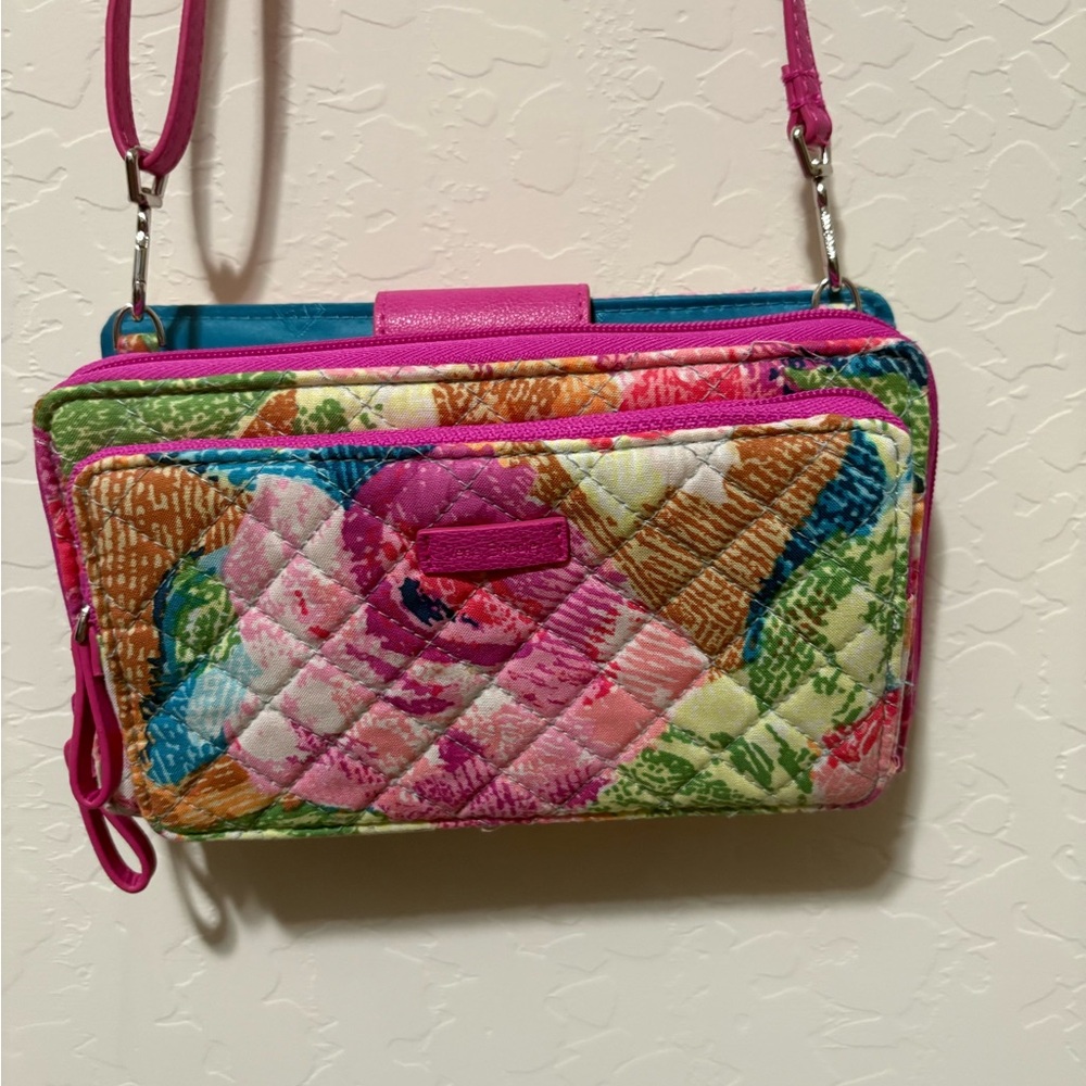 Vera Bradley Multicolor Floral Quilted Wristlet - Picture 2 of 14